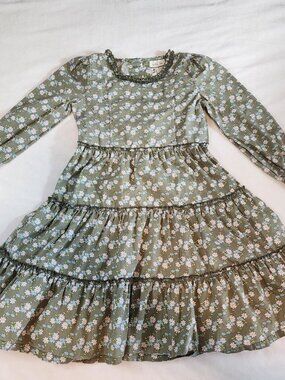 Matilda Jane Dawning Bloom Floral Tiered Dress Size 6 Wonderful Parade Boho